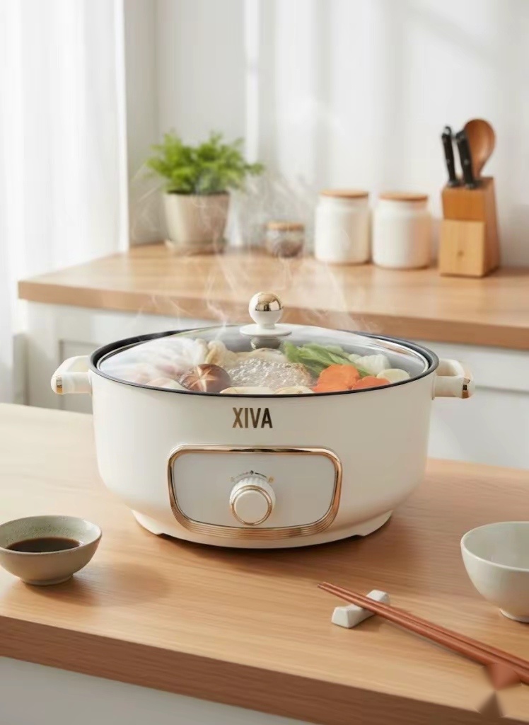 XIVA Electric Multi-Cooker with Tempered Glass Lid