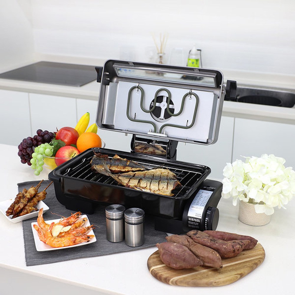 XIVA Double-Sided Multi Grill - Silver