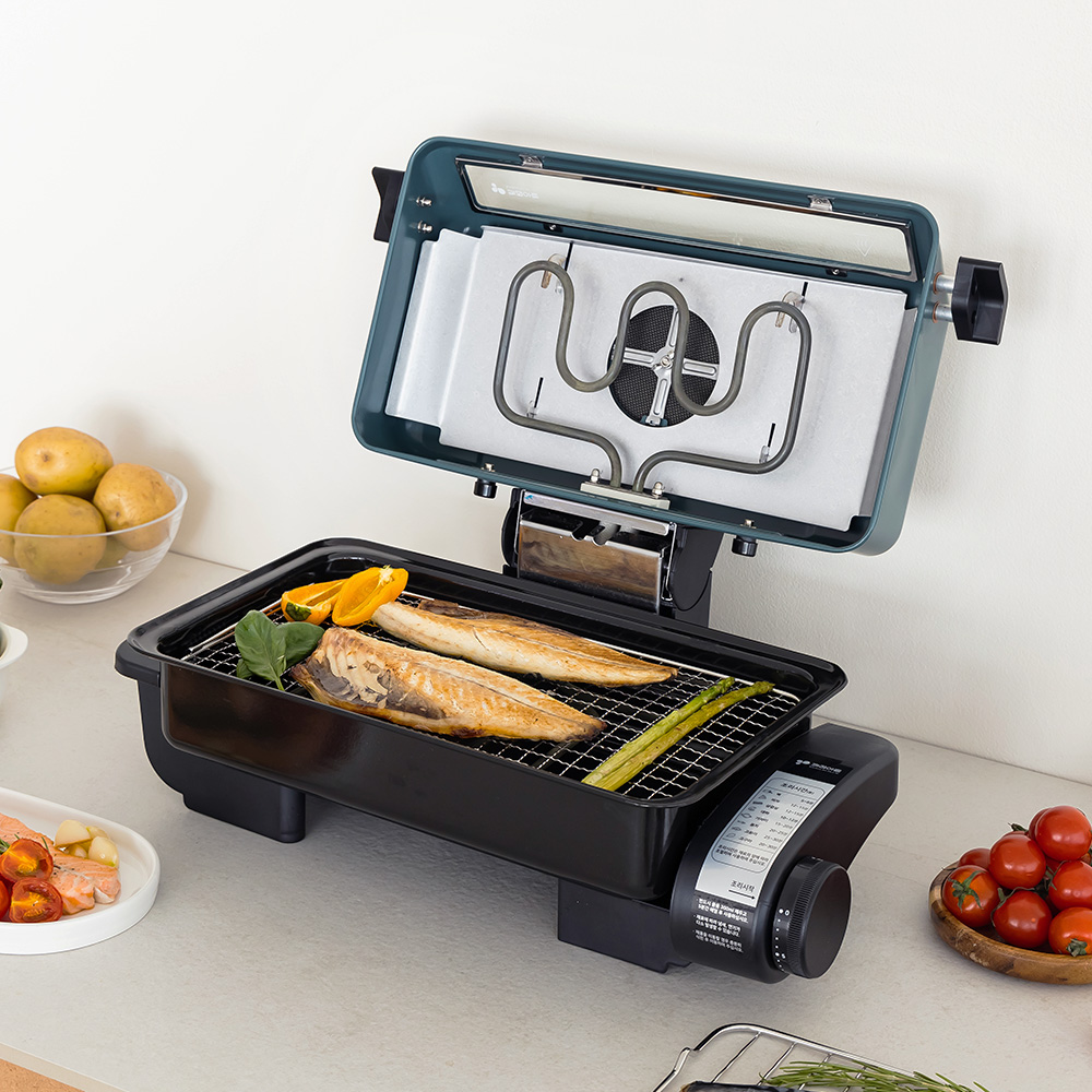 XIVA Double-Sided Multi Grill - Deep Green